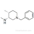 3-Pipéridinamine, N, 4-diméthyl-1- (phénylméthyl) -, (57192474,3R, 4R) - CAS 477600-70-7